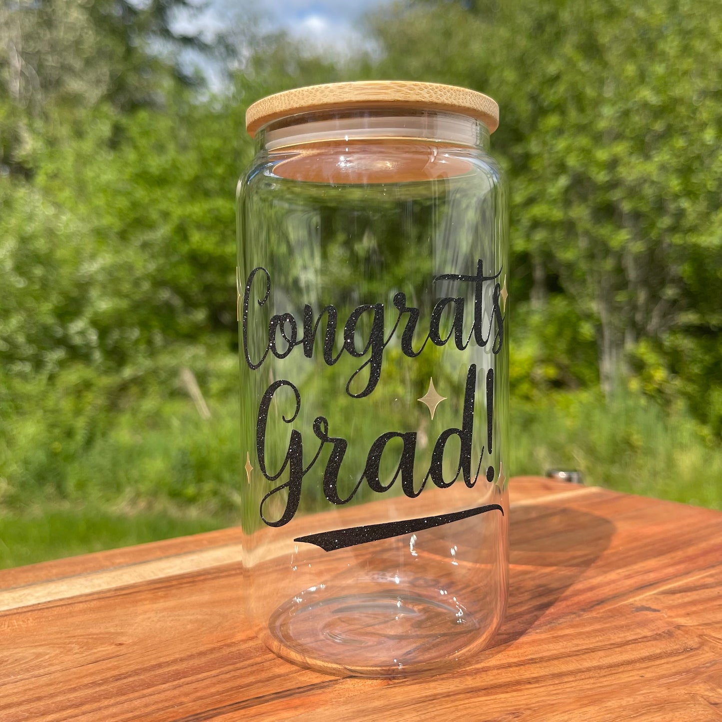 Congrats Grad Glass Cup