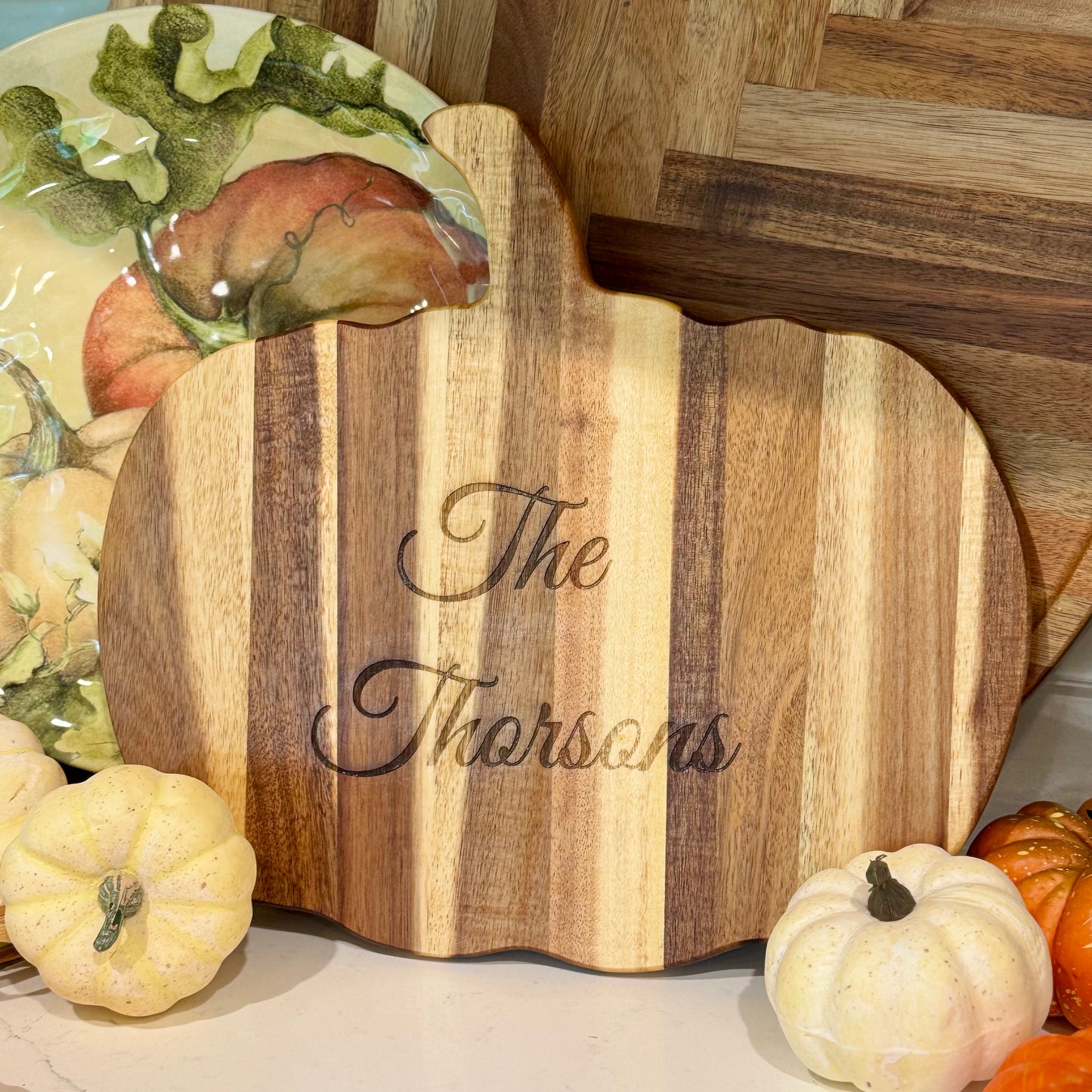 Personalized Pumpkin Cutting Board