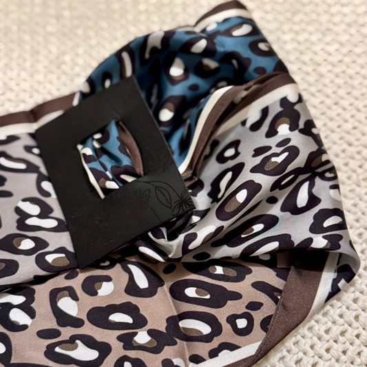 Multi Color Leopard and Floral Leather Piece