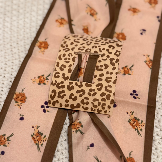 Willow Leopard Leather Hair Piece