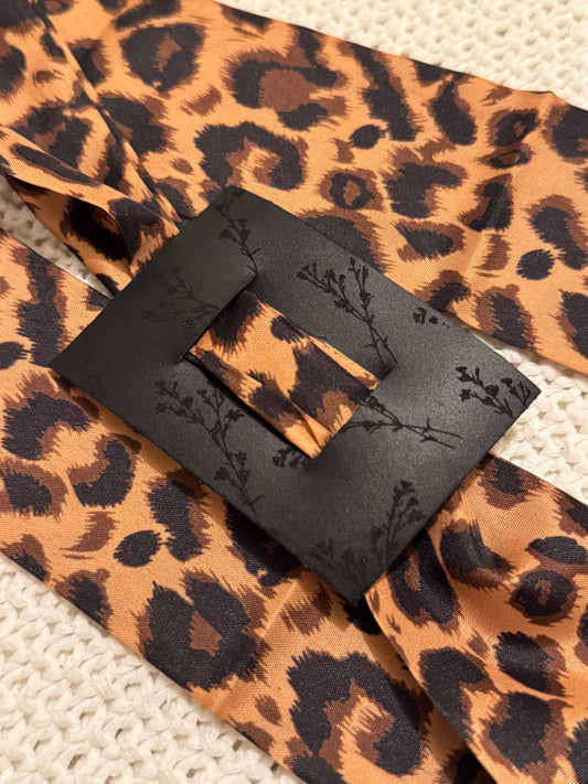 Belle & Floral Leather Hair Piece