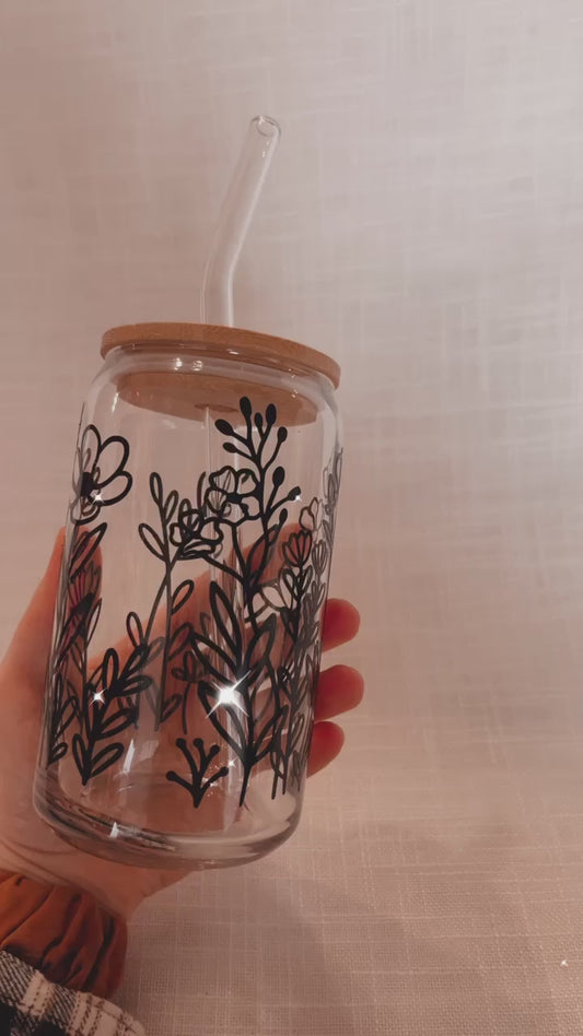 The Wildflower Glass Cup